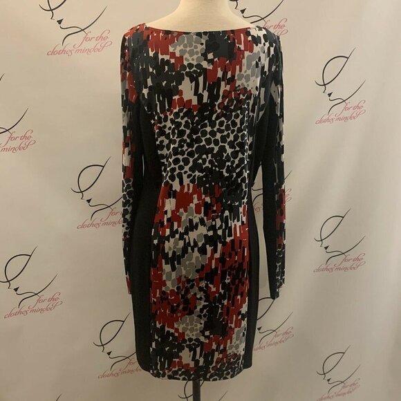 Allen B. Size M. Short Dress, shift, sheath. Stretch. Long Sleeve. B32 - Picture 5 of 6